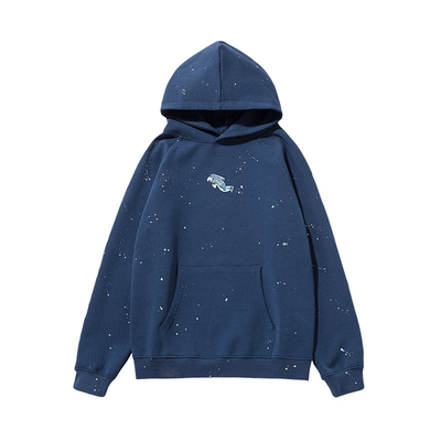 loen插画师原创设计喷点连帽卫衣