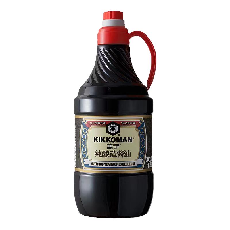 万字纯酿造酱油1.8L零添加白砂糖味精龟甲万浓口酱油生抽凉拌