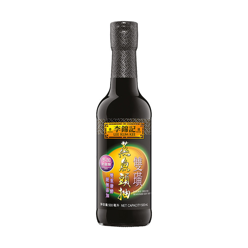 港版李锦记双璜蒸鱼头抽500ml 蒸鱼豉油海鲜清蒸白灼虾酱油