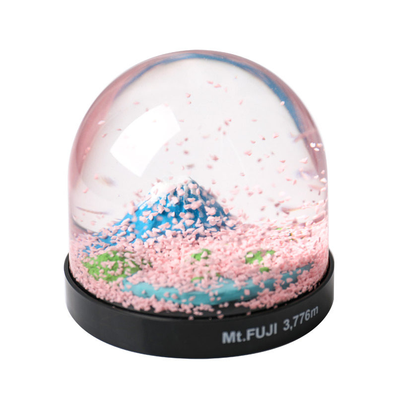 日式风礼物雪花春节水晶球新品