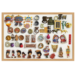 Brandland白板冰箱贴展示板磁性收纳板木质框挂墙式商用摆摊广告牌写字板教学可擦写家用儿童画板磁吸留言板