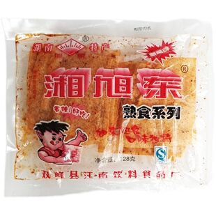 5包湘旭东麻辣片湖南双峰特产旭东香辣豆皮片辣条8090后儿时零食