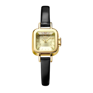 聚利时官方正品手表女士款小众无秒针小方糖学生女表石英防水496