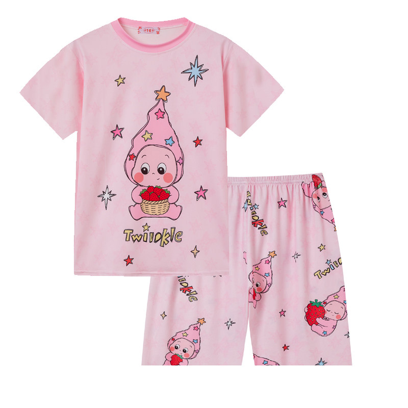 女大童睡衣可爱星星人夏天家居服