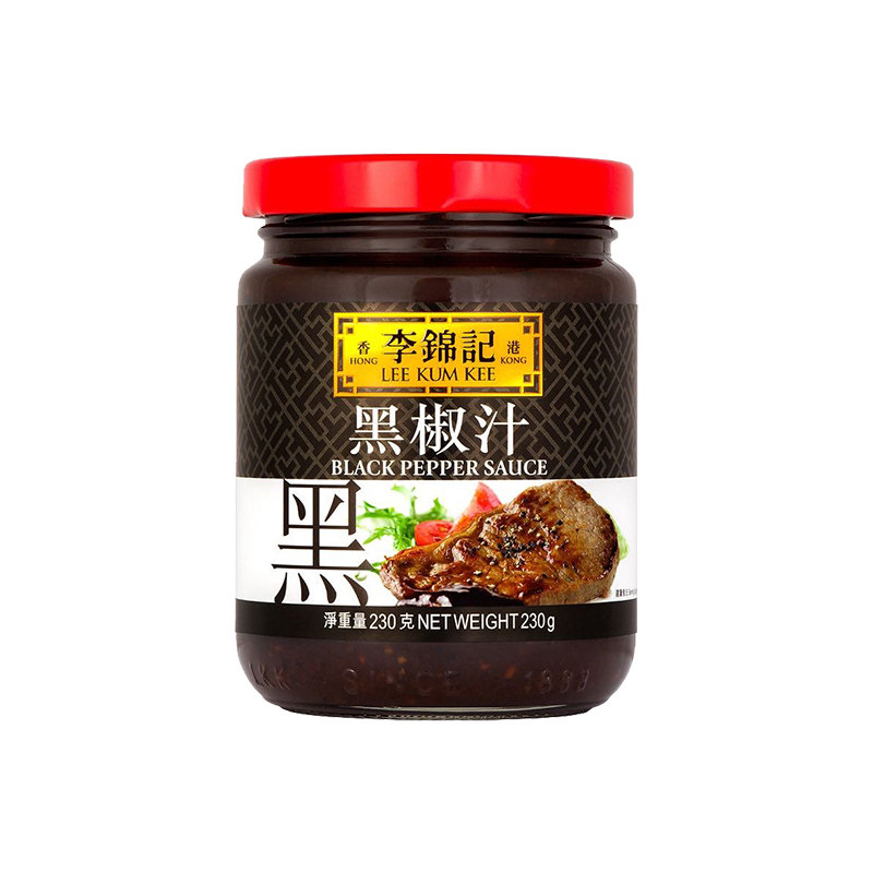 港版李锦记黑椒汁230g 黑胡酱类调料