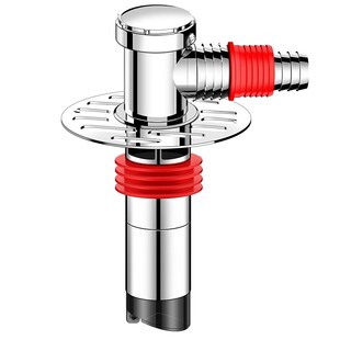 洗衣机下水管地漏接头加长断层延伸管排水管二合一防臭防溢水三通