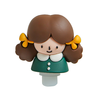 适合manner水杯防漏瓶塞 硅胶配件吸管塞子防尘公仔主题密封杯塞