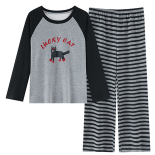 2026超火德绒睡衣女款秋冬季长袖保暖加厚磨毛薄绒可爱卡通家居服