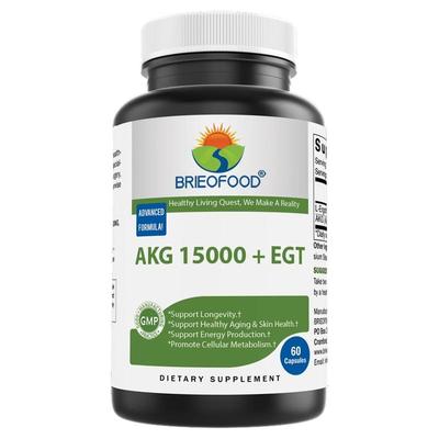 美国α-酮戊二酸akg抗氧化衰老补充剂搭麦角硫因egt口服胶囊60粒