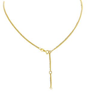 14K包金保色素链项链女锁骨链无吊坠镀金链子挂绳裸链细链调节链