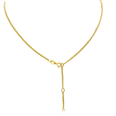 14K包金女素链项链锁骨链无吊坠