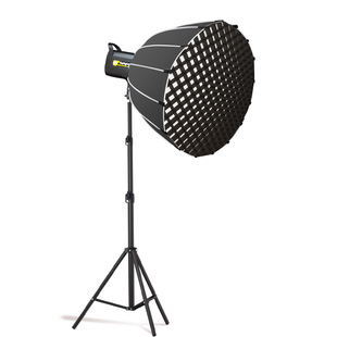 众靓深抛柔光箱格栅柔光罩柔光球束光筒铝罩球形方形直播灯罩补光灯配件保荣口快装摄影拍照灯罩反光板