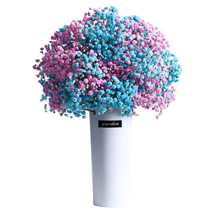 云南超大束满天星干花花束落地真花带花瓶天然风干客厅装饰摆件