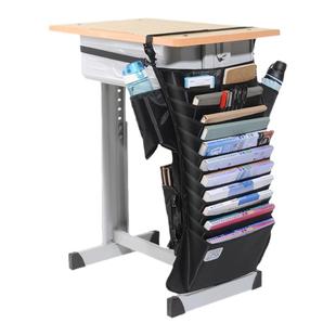 书袋课桌收纳学生挂书袋大容量高中生桌边放书袋书本侧面挂袋神器