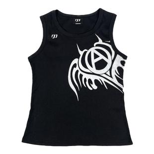 Without Me/螺纹图腾微弹紧身无袖纯棉夏季背心Dualpersonality