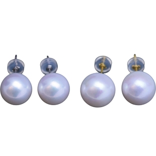 百搭新爆款爱迪生珍珠耳钉高级感适合方脸耳饰网红女士妈妈款耳环