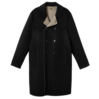 蒙古山羊绒大衣男高端帅气外套