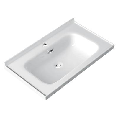 陶瓷一体洗手盆单盆洗脸盆洗面盆柜盆台中盆台上盆洗漱盆台盆80