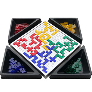 角斗士棋2-4人方格儿童游戏棋类亲子互动益智桌面玩具俄罗斯方块