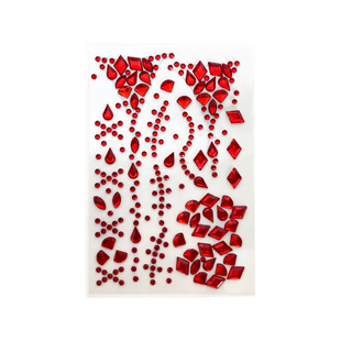 血钻吸血鬼化妆脸部钻石万圣节脸贴饰品妆容配饰贴钻红钻血浆假血