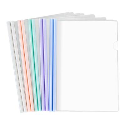 特厚a4拉杆夹办公用品透明抽杆夹塑料资料册夹简历试卷文件夹学生用品书皮本夹子文件袋收纳夹档案分类夹批发