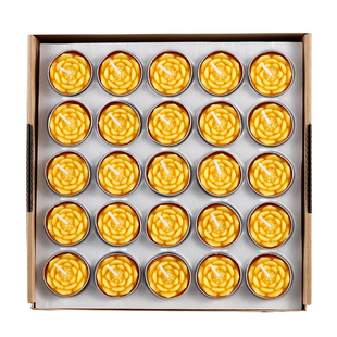 莲花酥油灯酥油100粒4小时长明灯供佛灯佛前供灯蜡烛家用无烟无味