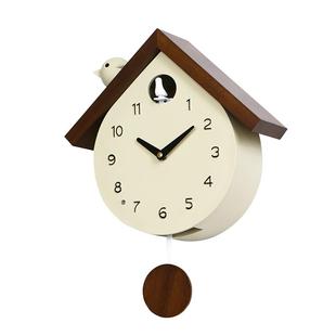 多帝家创意实木布谷鸟挂钟客厅钟表儿童卧室报时钟可爱时钟挂墙
