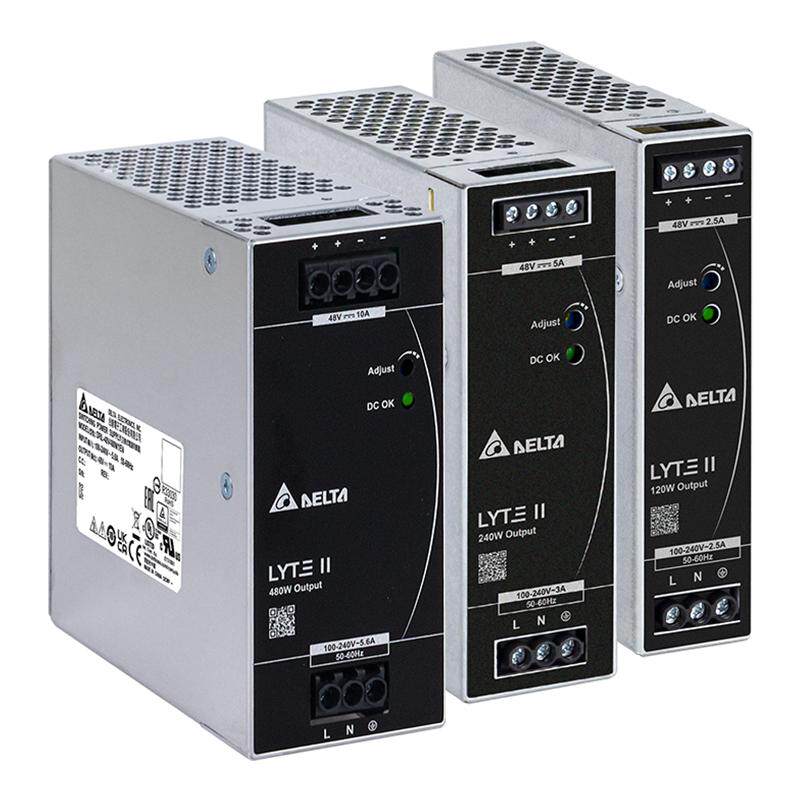 台达导轨开关电源DRL12V/24V直流120W/240W/480W电源供应