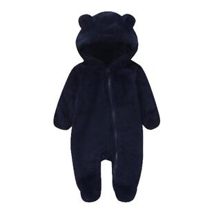 婴幼儿连体衣秋冬毛绒款爆款宝宝包手包脚保暖爬服新生儿哈衣