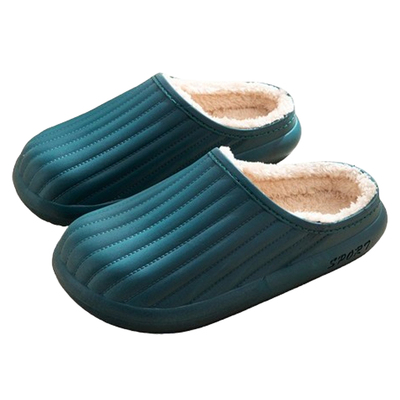 防水防滑加绒加厚棉拖鞋男女款