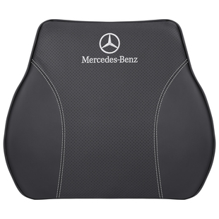 奔驰汽车头枕护颈枕E级C级GLC/GLB/A级E300/C260车用腰靠垫可固定