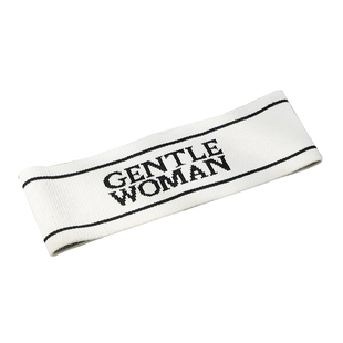 gentlewoman字母运动发带简约时尚弹力针织健身束发带百搭头带女
