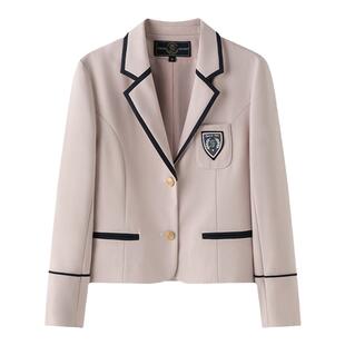 东京岁时记JK制服学院风可爱韩式西服套装女初春粉色小西装外套女