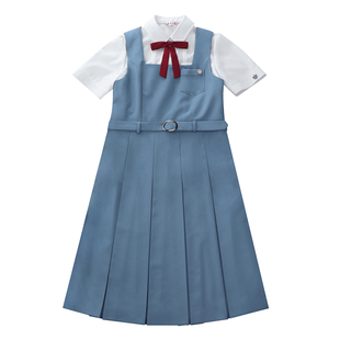 樱花家族jk制服【闻樱岛】漫画校供感十箱褶背心裙衬衫连衣裙套装