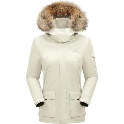 伯希和户外大毛领羽绒服派克服