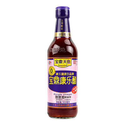 【整箱】宝鼎天鱼500ml康乐醋家用食用饺子凉拌醋蟹醋酿造食醋