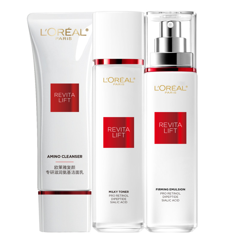 【重磅新品】欧莱雅复颜水乳套装礼物燕窝酸保湿紧致抗皱护肤品