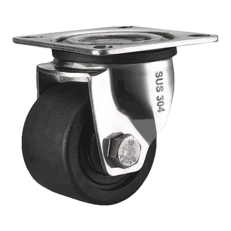 304不锈钢脚轮低重心牛仔万向轮