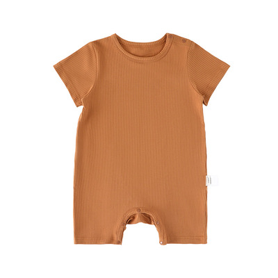 婴儿夏季连体衣短袖单向导湿衣服