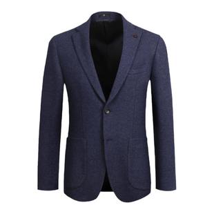 【羊毛羊绒】LAMPO/蓝豹男士单西服纯色羊毛羊绒商务西装外套男