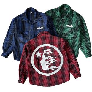 HELLSTAR STUDIOS shirt Jacket 印花毛尼衬衫夹克格子外套
