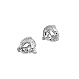 Juunngle洲谷鎏光绳结耳钉女2025新款高级感轻奢小众设计春夏耳饰