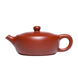 缘壶结社宜兴紫砂壶原矿朱泥扁韵壶名家全手工功夫茶具泡茶壶汉瓦