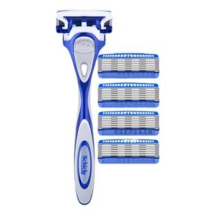 Schick/舒适水次元5层刀片剃须刀男士手动五层刮胡刀原装替换刀头
