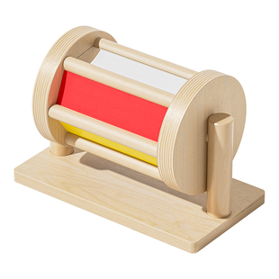 蒙氏早教益智玩具婴幼儿纺织鼓蒙氏教具蒙特梭利0-1岁6个月宝宝