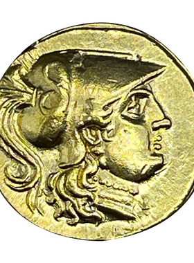 古希腊饰品金币项链水瓶座雅典娜