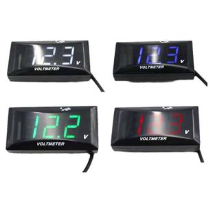 越野摩托车仪表10-150V电摩改装防水雅迪小猴子电动车电压表