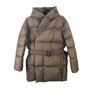 新国标收腰羽绒服女90白鸭绒连帽中长款巫师帽轻小个子显瘦外套冬