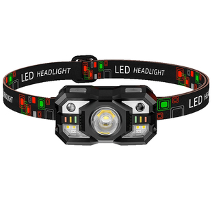 强光感应头灯钓鱼专用超长续航充电头戴式户外登山夜爬灯野外夜钓