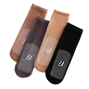 防滑丝袜短款女夏季隐形短袜水晶袜脚底按摩中筒丝袜超轻款防勾丝